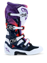 Load image into Gallery viewer, Tech 7 Boots Prpl/Wht/Dk Blue/Red Fluo 8