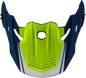 Mx 96 502 Visor W/Screws Matte Blue/Green