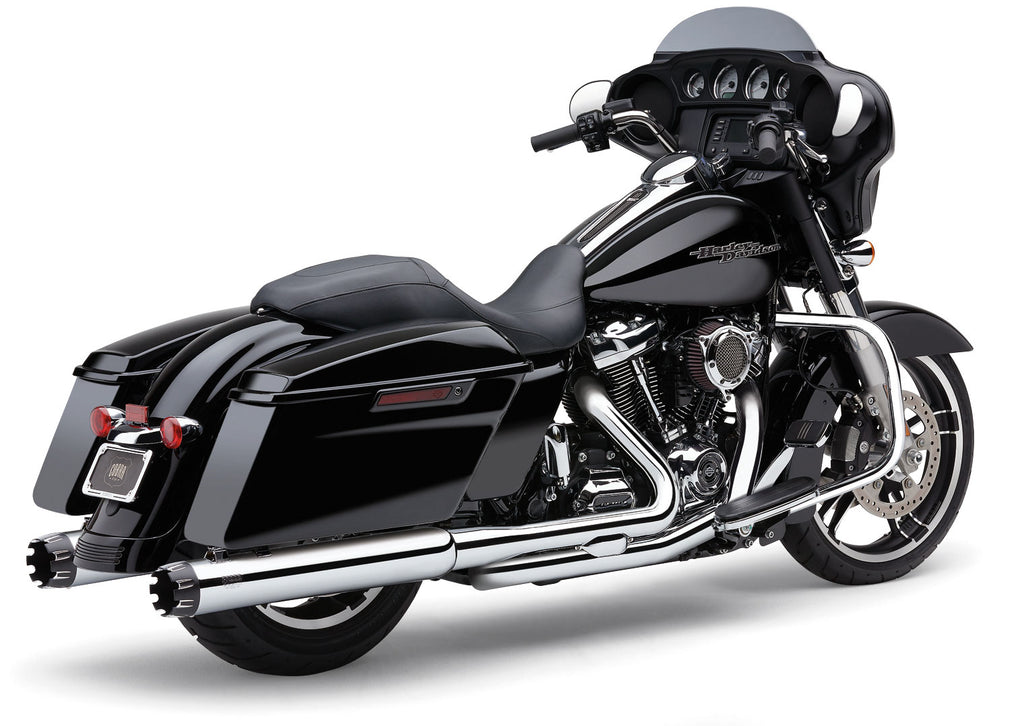 4" Dual Cut Tip Slip On Chrome Flh/Flt 17 25