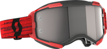 Load image into Gallery viewer, Fury Goggle Dark Red Silver Chrome Works