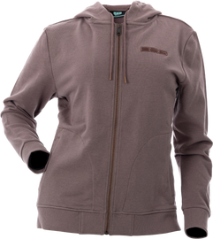 Neve Zip Up Hoodie Smoky Mauve Lg