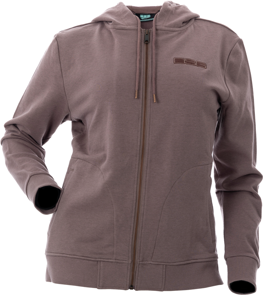 Neve Zip Up Hoodie Smoky Mauve Md
