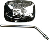 Emgo Mirror- Left 10mm Chrome 56-9737