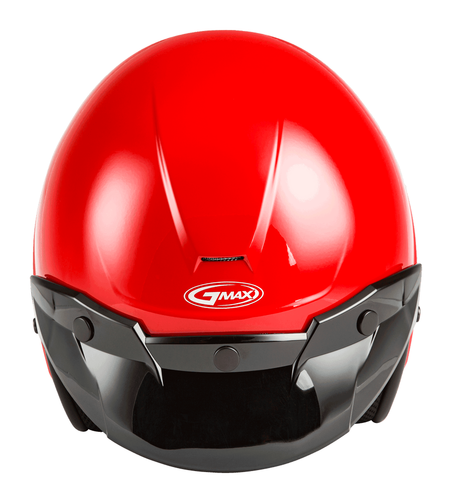 Of 2 Open Face Helmet Red Lg