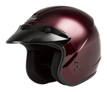Load image into Gallery viewer, Of 2 Open Face Helmet Wine Red Xl