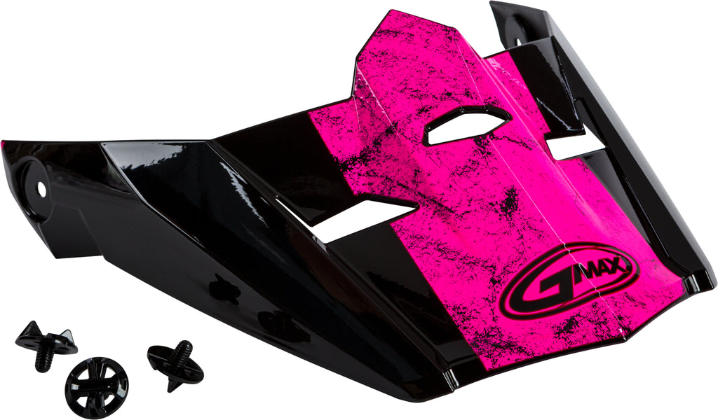 Visor W/Screws Dominant Mx 46 Black/Pink/White Xs Sm