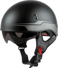 Load image into Gallery viewer, Hh 65 Half Helmet Source Naked Matte Black/Silver Md