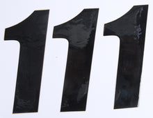 Load image into Gallery viewer, Number 1 Black 6" 3/Pk