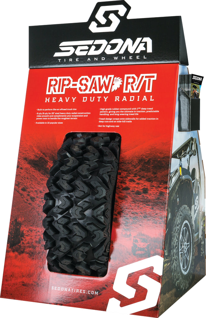 Tire Display Sedona Rip Saw Corrugated