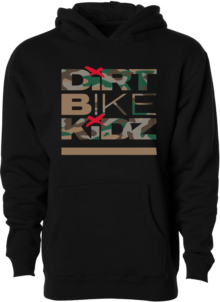 Classic Camo Youth Hoodie Black Ym