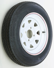 Trailer Tire And Wheel Assembly White