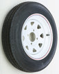Trailer Tire And Wheel Assembly White