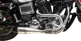 SAWICKI SPEED SHORTY BIG INCH 2:1 EXHAUST HARLEY DAVIDSON DYNA 91-17 - The Speed Shop Canada