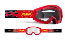 Load image into Gallery viewer, Powercore Youth Goggle Flame Red Clear Lens
