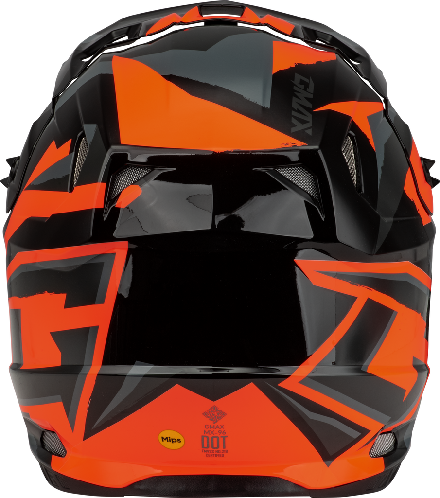 Mx 96 Splinter Helmet Black/Orange Sm