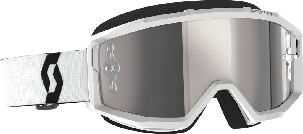Primal Goggle White Silver Chrome Works