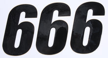 Load image into Gallery viewer, Number 6 Black 6" 3/Pk