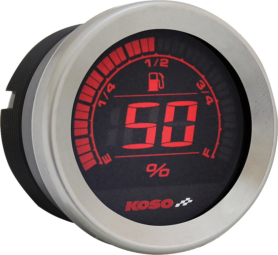 Hd 02 Series Gauge Kit Silver Bezel Oil Temp