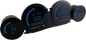 4 Piece Blue Led Gauges `14 22 Flht Flhx Fltr