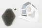 Mouth Vent Step Matte Silver/White Mx 86