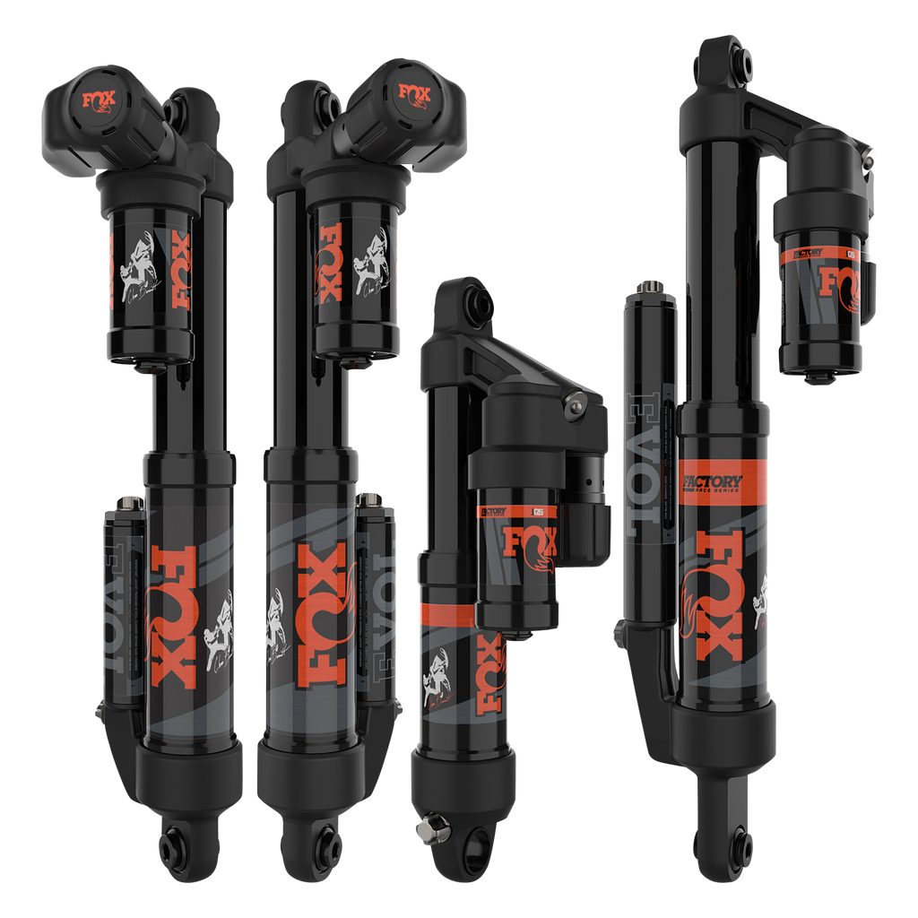 FOX suspension component, Fox Ski/Ft/Rt 1.5 Float 3 Iqs, showing detailed metal and hydraulic parts for skis and snowboarding.