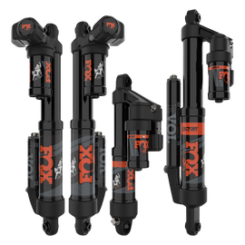 FOX Ski/Foot/Right 1.5 Float 3 IQS suspension component with detailed markings and branding, designed for high-performance skiing equipment.