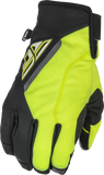Fly Racing Title Gloves Black/Hi-Vis Sz 08 371-05208