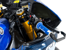 Load image into Gallery viewer, A450 Road Racing Grips Blue/White Pair