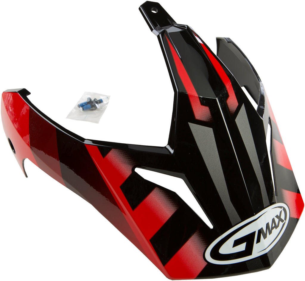 Visor W/Screws Trekka Gm 11 Black/Red
