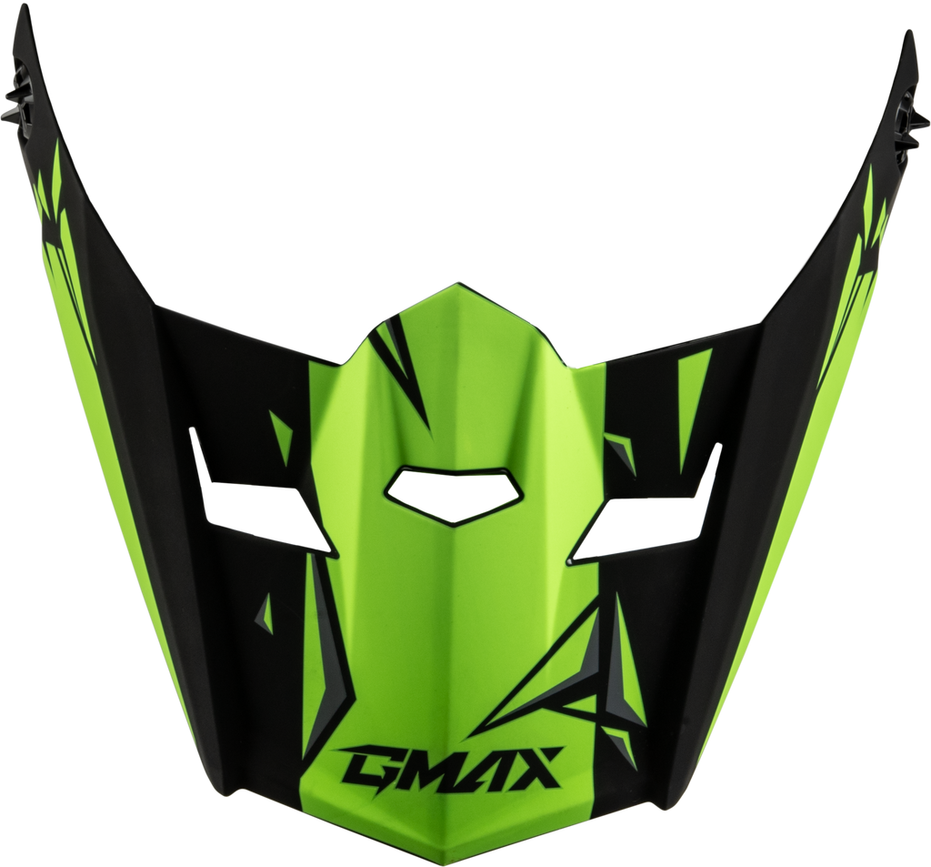 Youth Mx 46y Unstable Visor Matte Black/Green Ys Yl