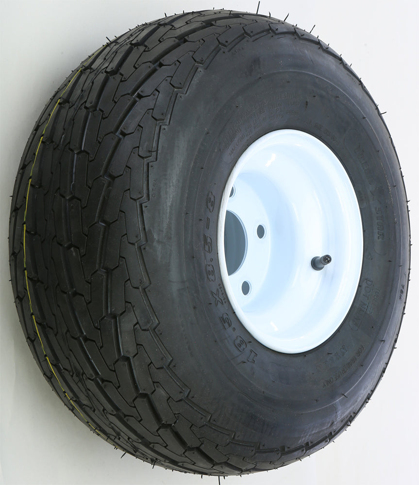 Trailer Tire And Wheel Assembly White