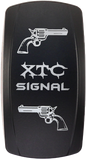 Dash Switch Rocker Face Turn Signal Vertical Xtc