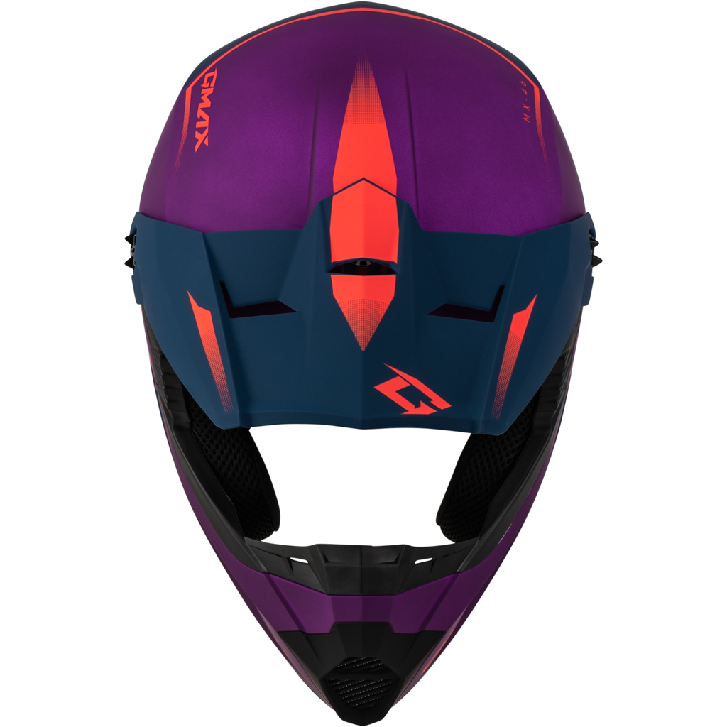 Mx 46 Compound Helmet Matte Purple/Coral/Blue Xs