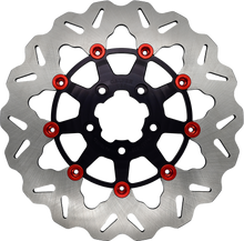 Load image into Gallery viewer, Rotor 11.5" Floating Wave Fr Black/Red Buttons