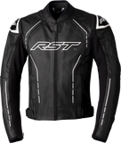 RST S1 Ce Jacket Black/Black/White Leather Lg 556-2977344