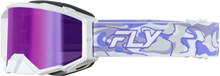 Load image into Gallery viewer, Zone Pro Swirl Goggle Wht/Pur W/ Purple Mirror/Smoke Lens