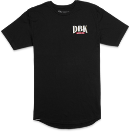 Black DBK Beer Co Premium Tee shirt with short sleeves and classic fit, featuring the DBK logo on the front.