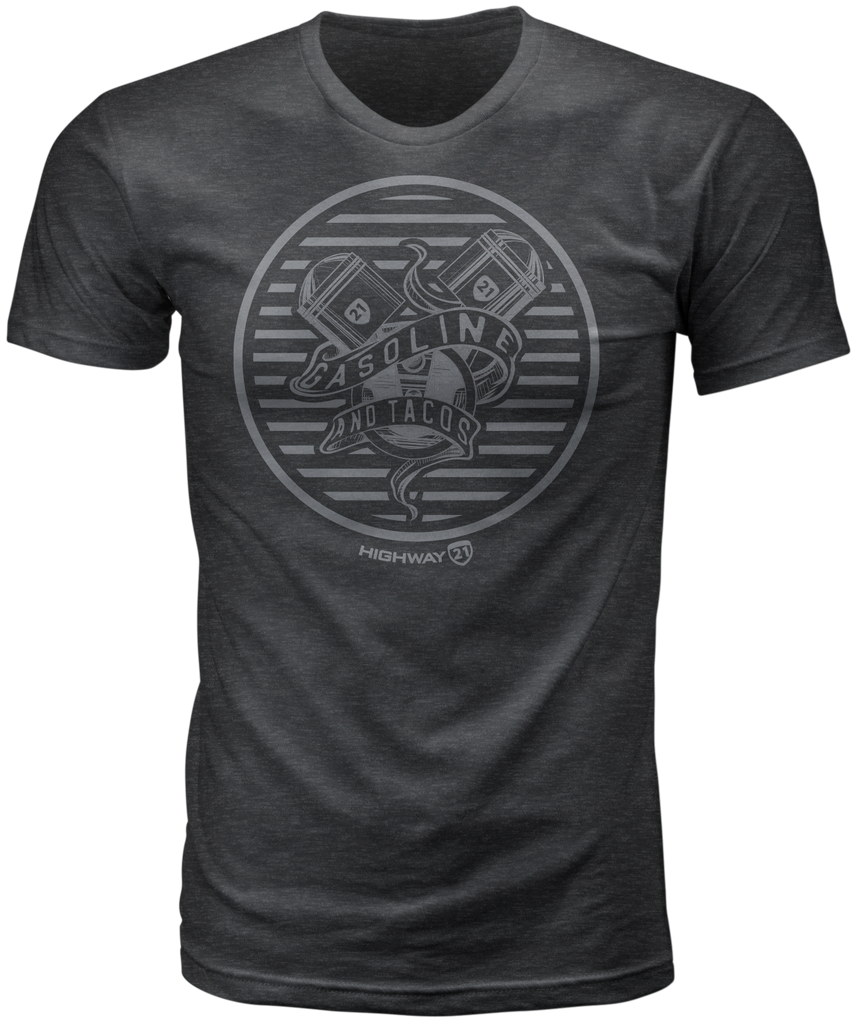 Gasoline Tee Charcoal Sm