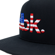 Load image into Gallery viewer, Basics Flag 2fifty Black Trucker Hat