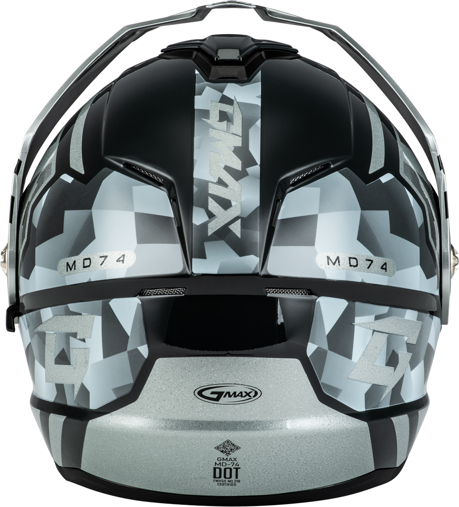 Md 74 Striker Modular Helmet W Slvr Shield Slvr/Blu Mtlc Xs