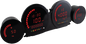 4 Piece Red Led Gauges `14 22 Flht Flhx Fltr