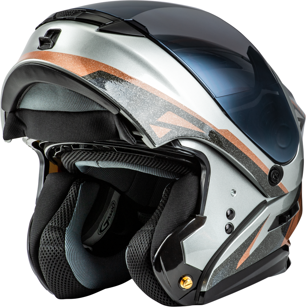 Md 01 Volta Helmet Grey/Black/Copper Metallic Xs