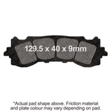EBC Motorcycle Brakes Brake Pads Fa717hh Double-H Sintered 15-717H