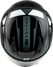 Load image into Gallery viewer, Md 04s Sector Snow Helmet W/ Electric Shield Blk/Silver 2x