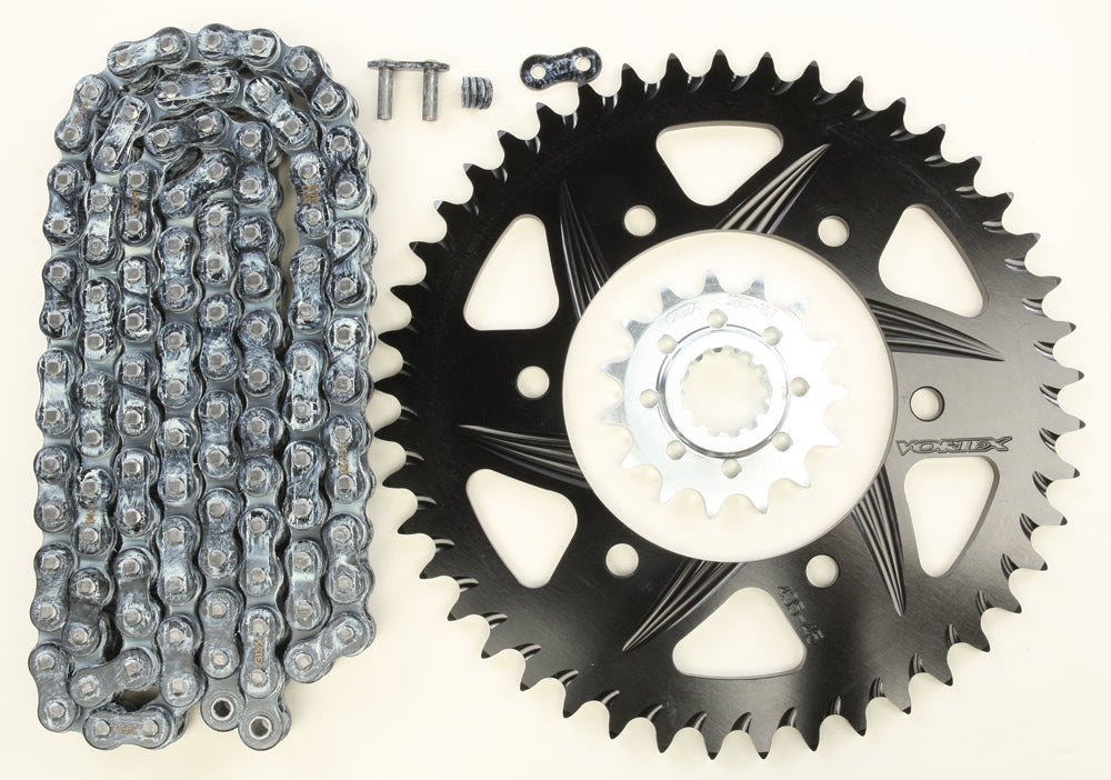 Sprocket/Chain Kit Stl/Alu 15/45t Blk Rx3 520 114l Blk