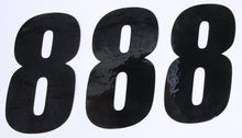 Load image into Gallery viewer, Number 8 Black 6" 3/Pk