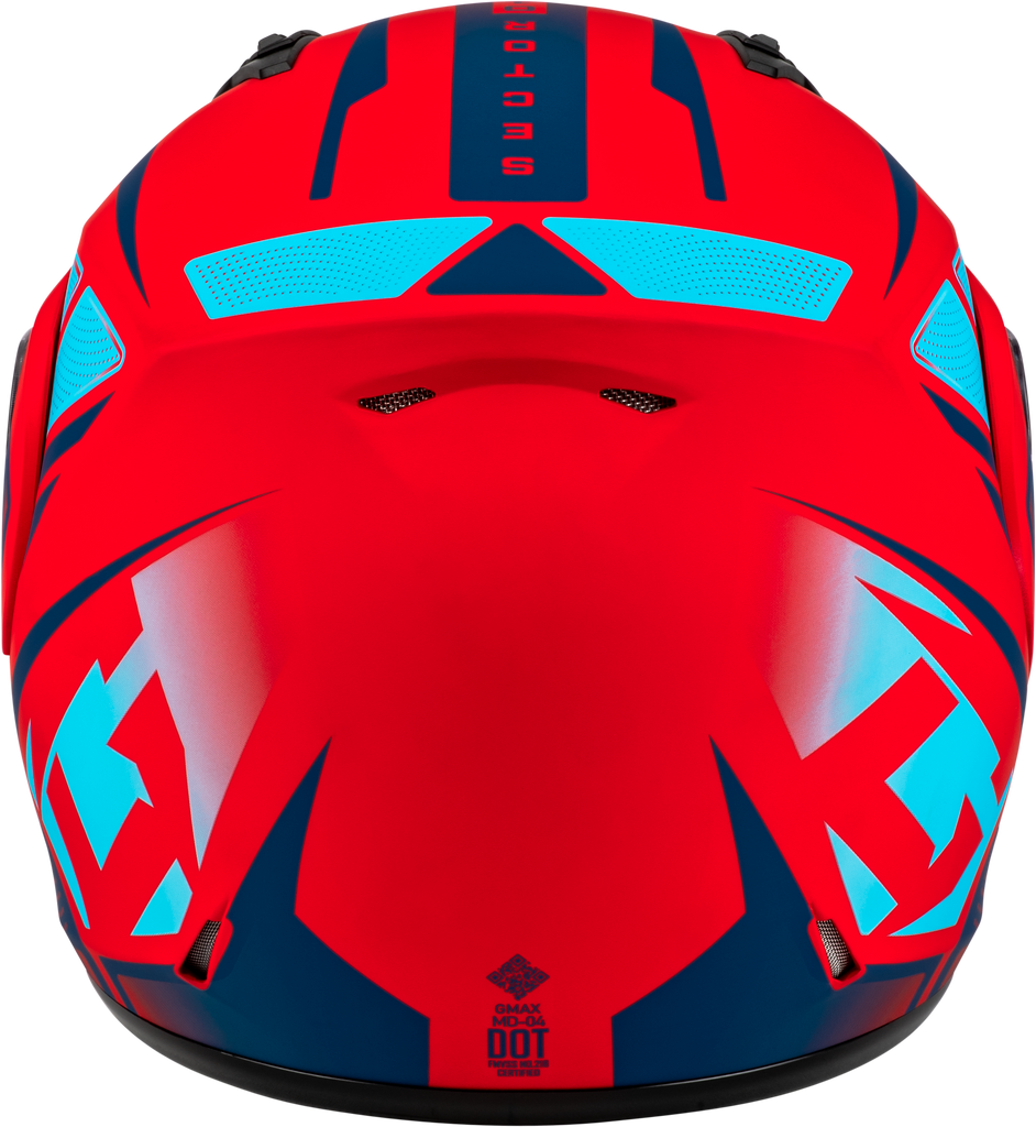 Md 04s Sector Snow Helmet Matte Red/Blue Sm