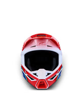Load image into Gallery viewer, S M3 Falcon Yth Hlmt Ece06/Dot Red Fl/Wht/Blue/Yl Fl Gl Ys