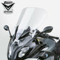 Tall clear Vstream windscreen for BMW motorcycles, designed for optimal wind protection and aerodynamic performance.