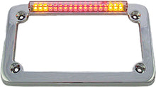 Load image into Gallery viewer, Led License Plate Frame Chrome W/Turn Signals